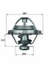 BEHR TX 24 87D Thermostat, coolant